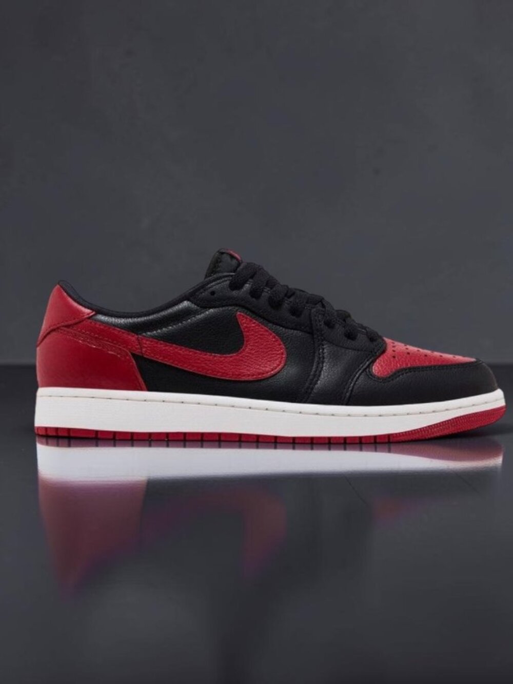 Air Jordan 1 Retro Low OG 'Banned' Mens Shoes Black/Red IW6276 001 (NEW)